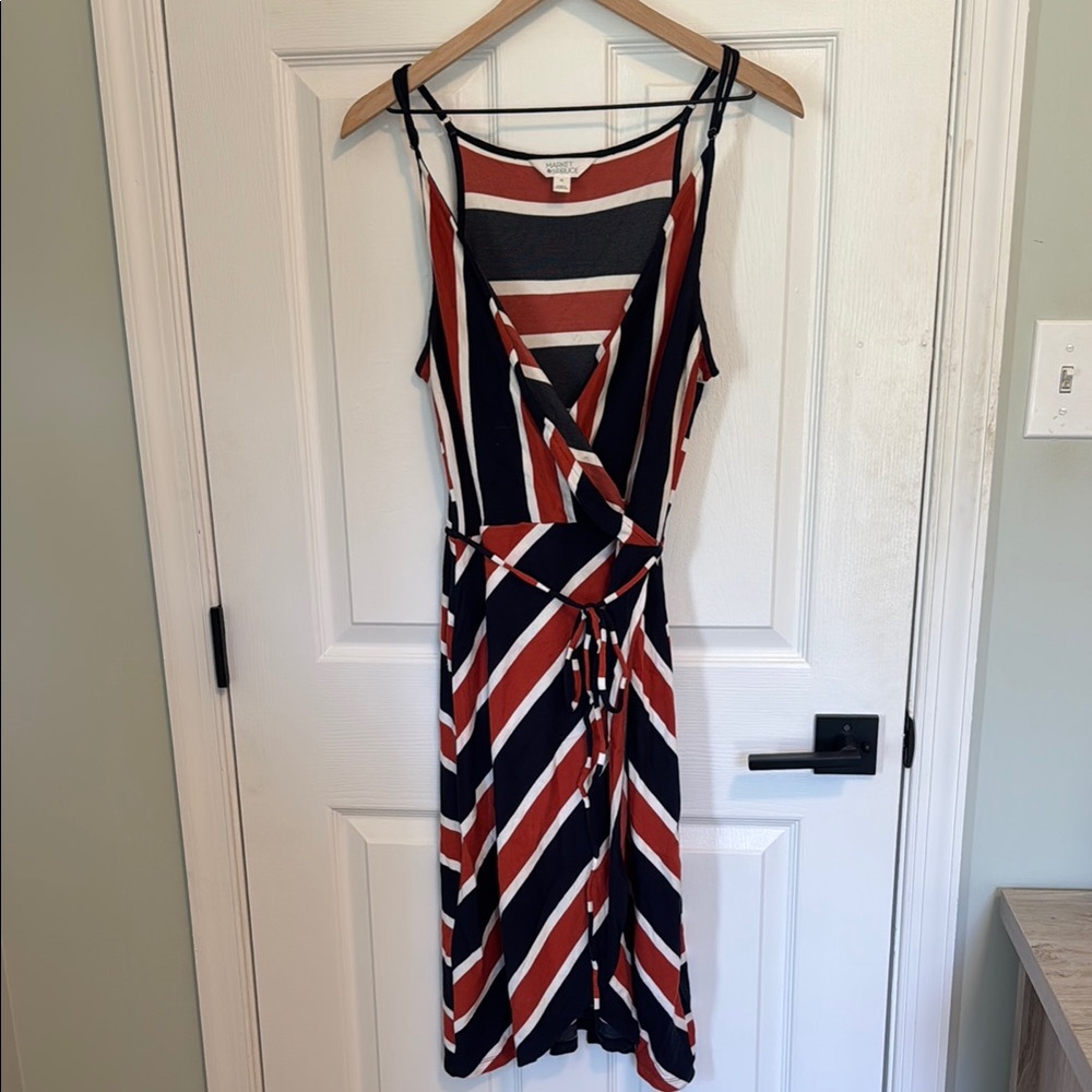 Market & Spruce Striped Sleeveless Dress